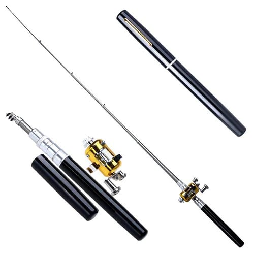 Compact Pocket Telescopic Fishing Rod and Reel Set