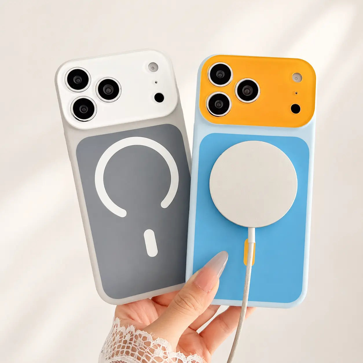 Dopamine Color Block MagSafe Case for iPhone 17 Pro Max