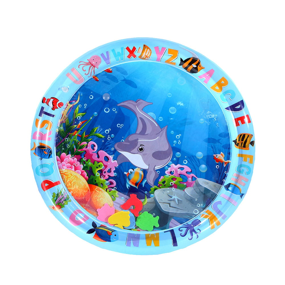 Pet Water Sensory Play Mat with Floating Fish