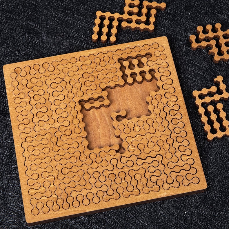 Fractal Tray Wooden Jigsaw Puzzle