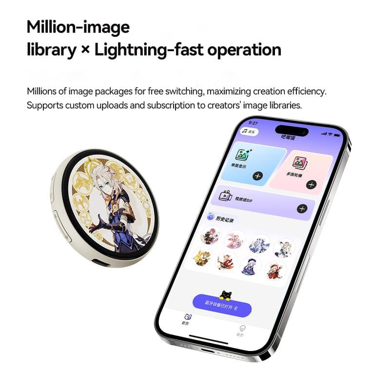 1.7-Inch Digital Badge with Touchscreen Display