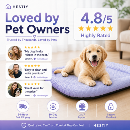 Cooling Gel Mat for Pets Summer Heat Relief Pad Breathable Non-Toxic Cool Sleeping Mat for Dogs Cats