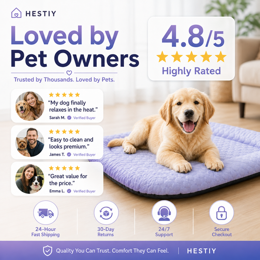 Cooling Gel Mat for Pets Summer Heat Relief Pad Breathable Non-Toxic Cool Sleeping Mat for Dogs Cats