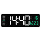 16-Inch Large Digital Clock with Temperature, Date, Auto DST, Night Light, and Auto Brightness Dimmer