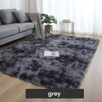 Gradient Color Plush Non-Slip Floor Mat