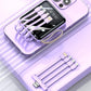 20000mAh Mini Power Bank with Built-in Cables and LED Light