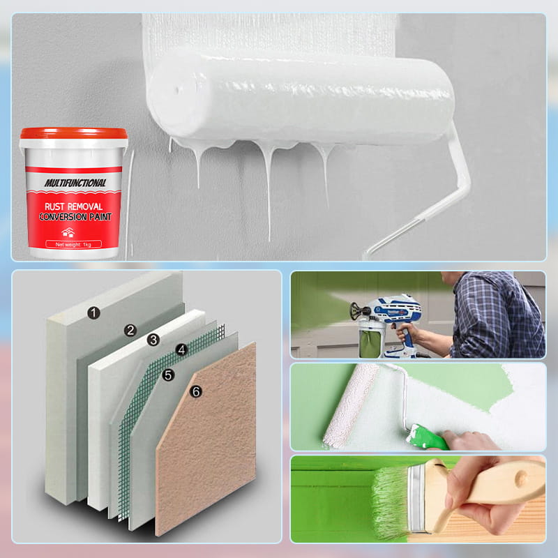 Multifunctional Rust Removal and Conversion Paint