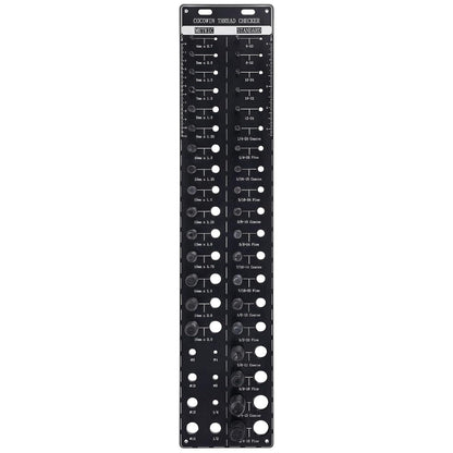 Nut and Bolt Thread Checker with 28 Measurement Sizes