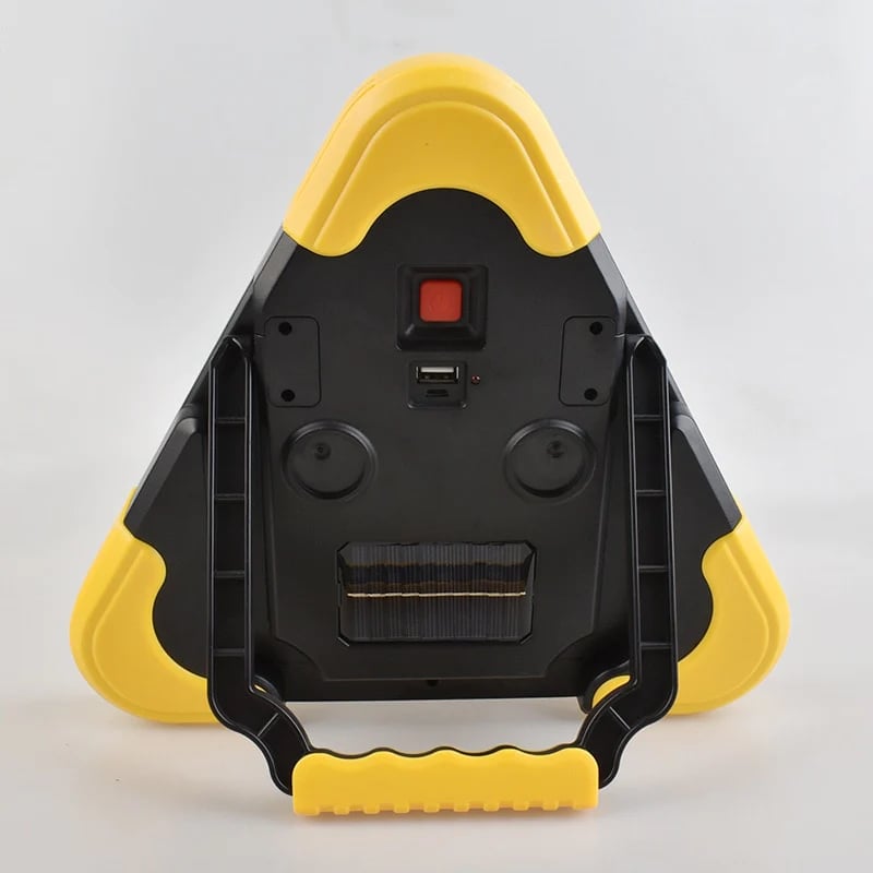 2-in-1 Solar Emergency Triangle Warning Light