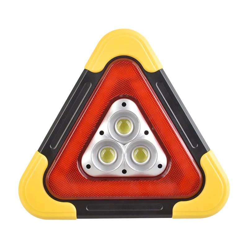 2-in-1 Solar Emergency Triangle Warning Light