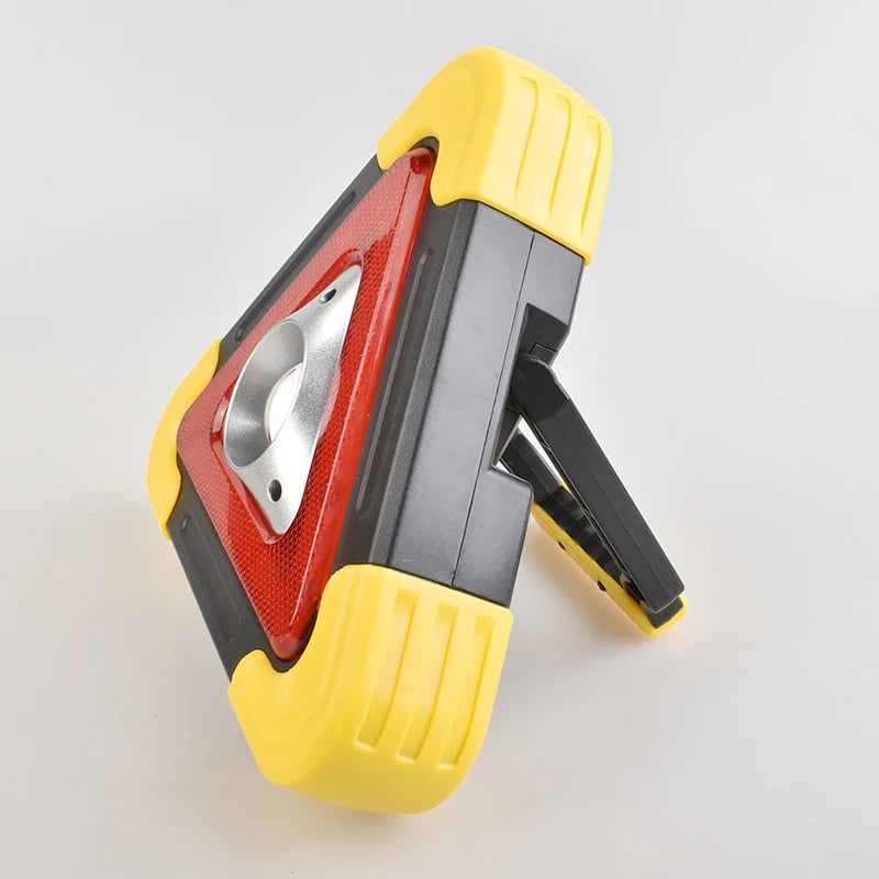 2-in-1 Solar Emergency Triangle Warning Light