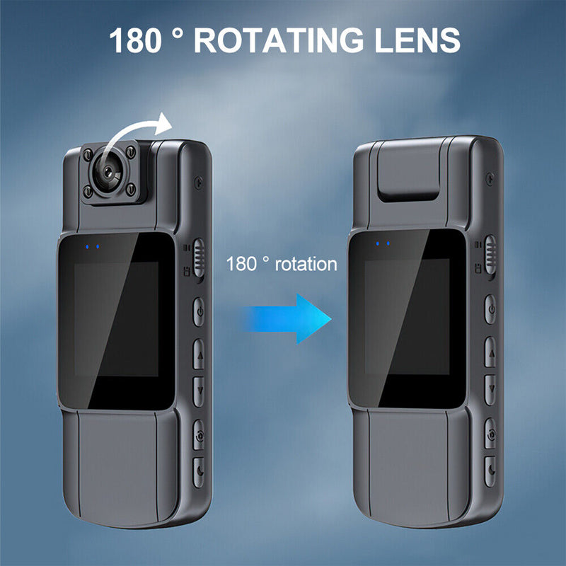 HD Portable Bicycle Camera with 180° Rotating Lens