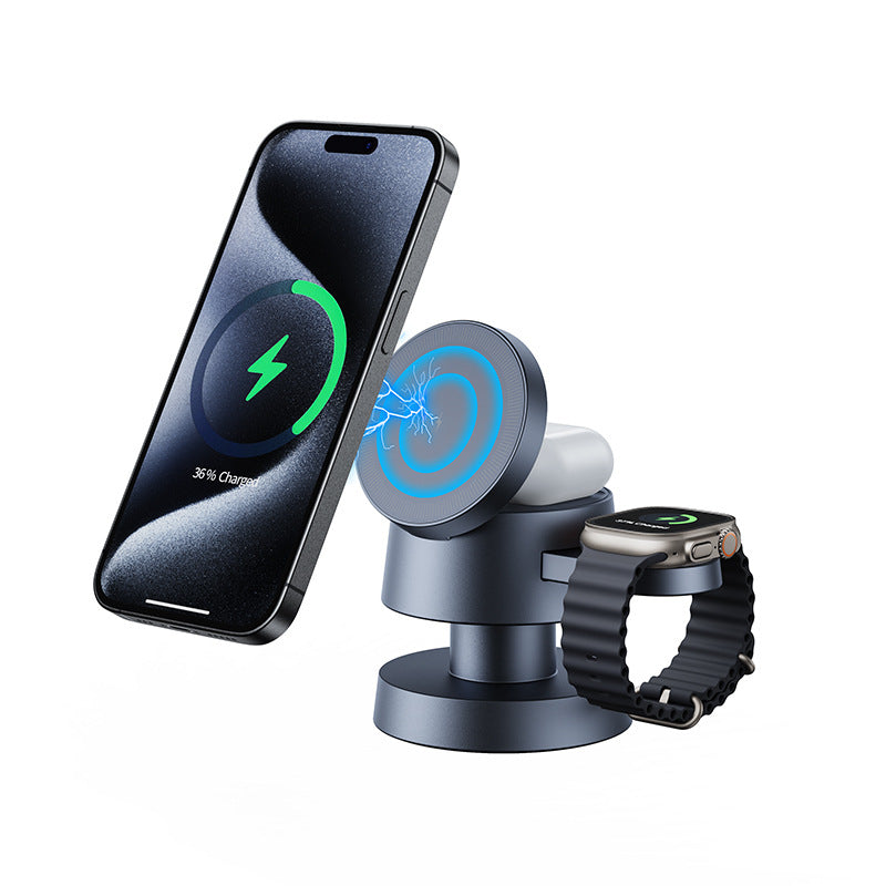 Mushroom Lamp Wireless Charging Station with Dual-Mode Night Light
