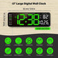 16-Inch Large Digital Clock with Temperature, Date, Auto DST, Night Light, and Auto Brightness Dimmer