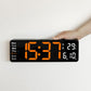 16-Inch Large Digital Clock with Temperature, Date, Auto DST, Night Light, and Auto Brightness Dimmer