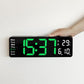16-Inch Large Digital Clock with Temperature, Date, Auto DST, Night Light, and Auto Brightness Dimmer