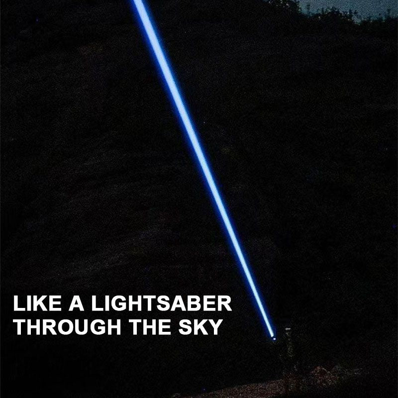 Multifunctional White Laser Telescopic Zoom Flashlight