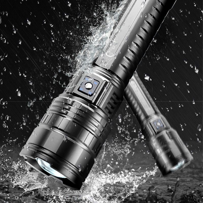 Multifunctional White Laser Telescopic Zoom Flashlight