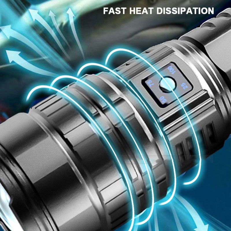 Multifunctional White Laser Telescopic Zoom Flashlight