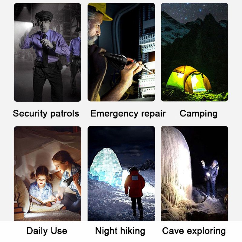 Multifunctional White Laser Telescopic Zoom Flashlight