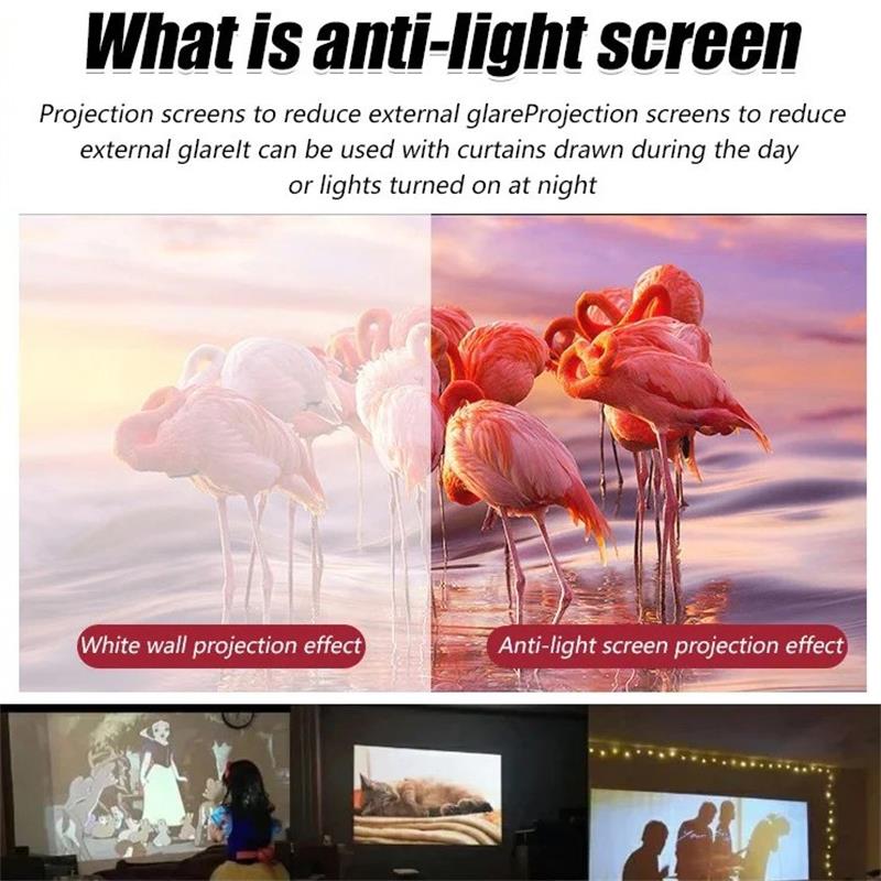 HD Matte White Projection Screen for Immersive Home Theater