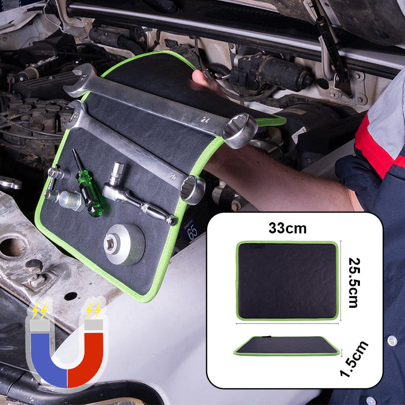Black-Green Magnetic Tool Holder Mat