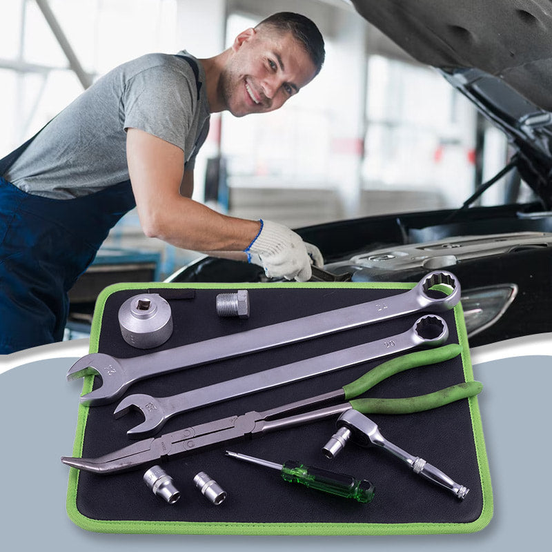 Black-Green Magnetic Tool Holder Mat