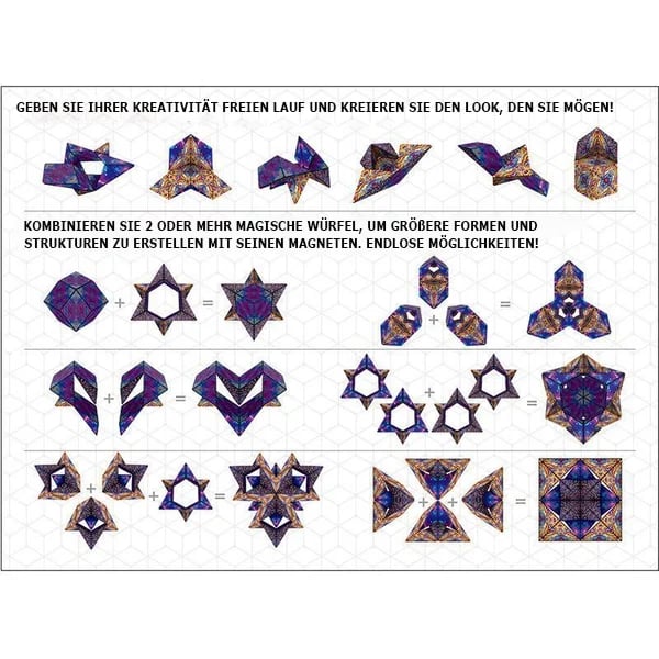 Changeable Magnetic Magic Cube Puzzle