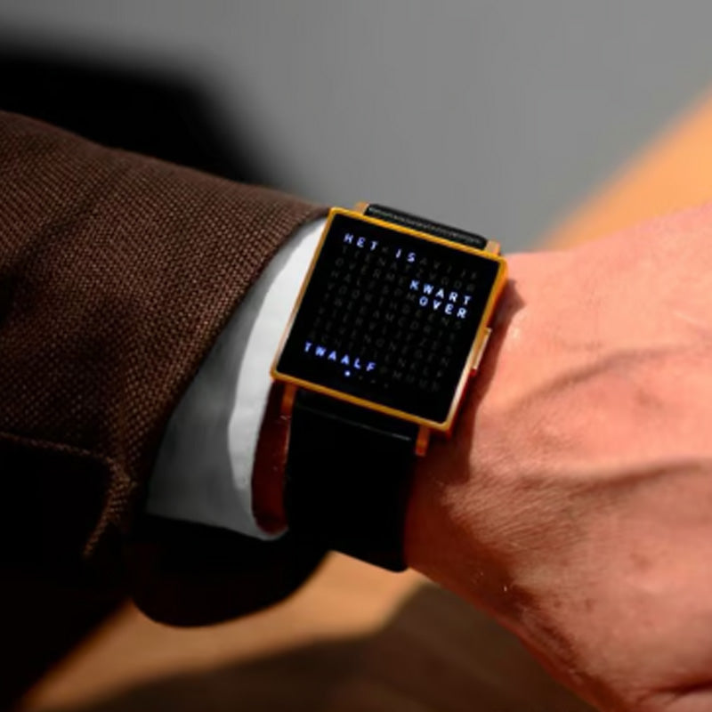 W35 Fine Steel Unisex Word-Display Digital Watch