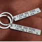 Stainless Steel I Love You More Funny Keychain
