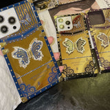 Creative Bling Glitter Phone Case with 3D Butterfly