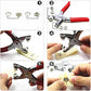 Copper Snap Button DIY Kit 9.5mm with Pliers and Storage Box