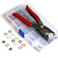 Copper Snap Button DIY Kit 9.5mm with Pliers and Storage Box