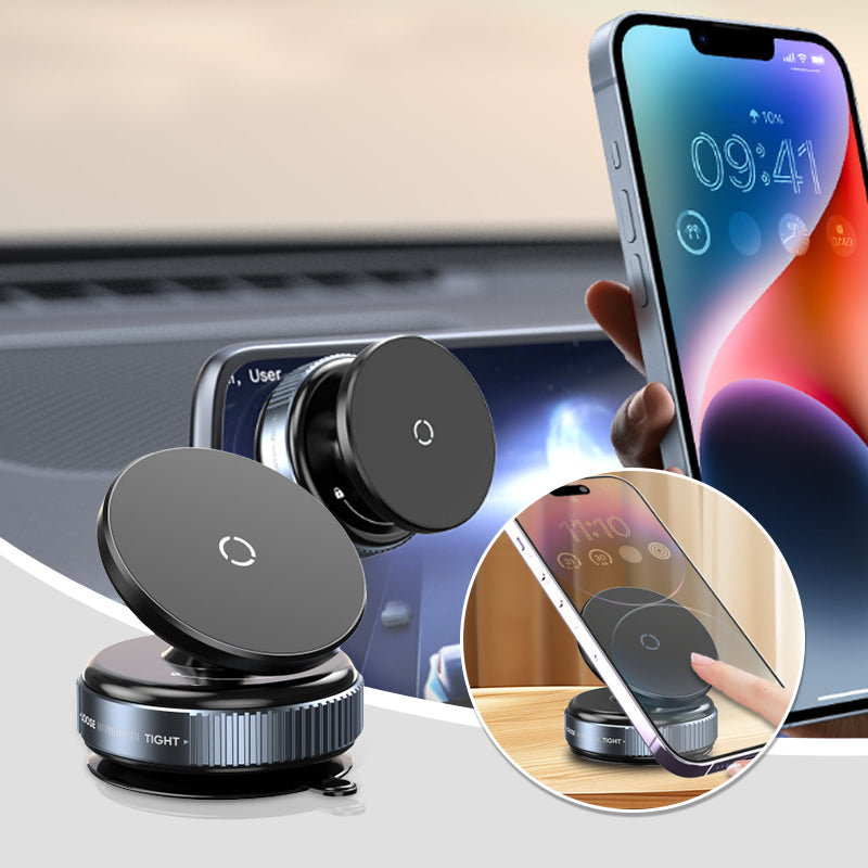 360° Rotating Vacuum Suction Magnetic Phone Holder