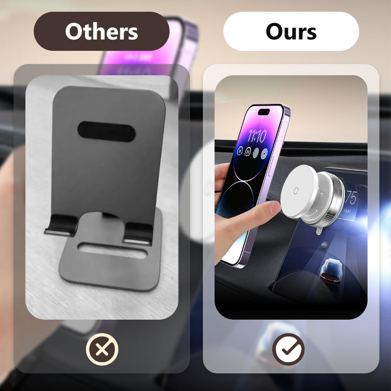 360° Rotating Vacuum Suction Magnetic Phone Holder