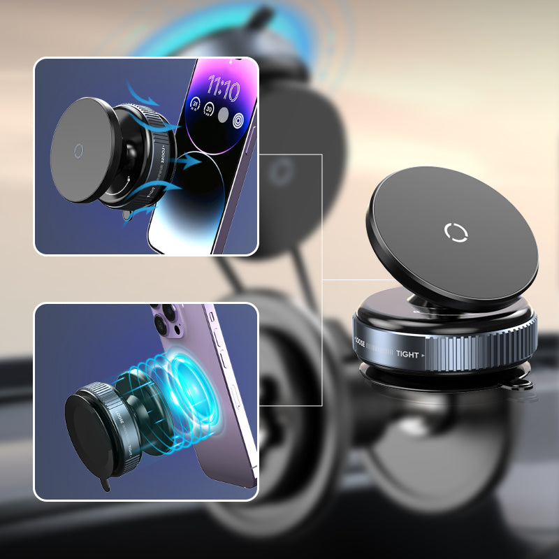 360° Rotating Vacuum Suction Magnetic Phone Holder