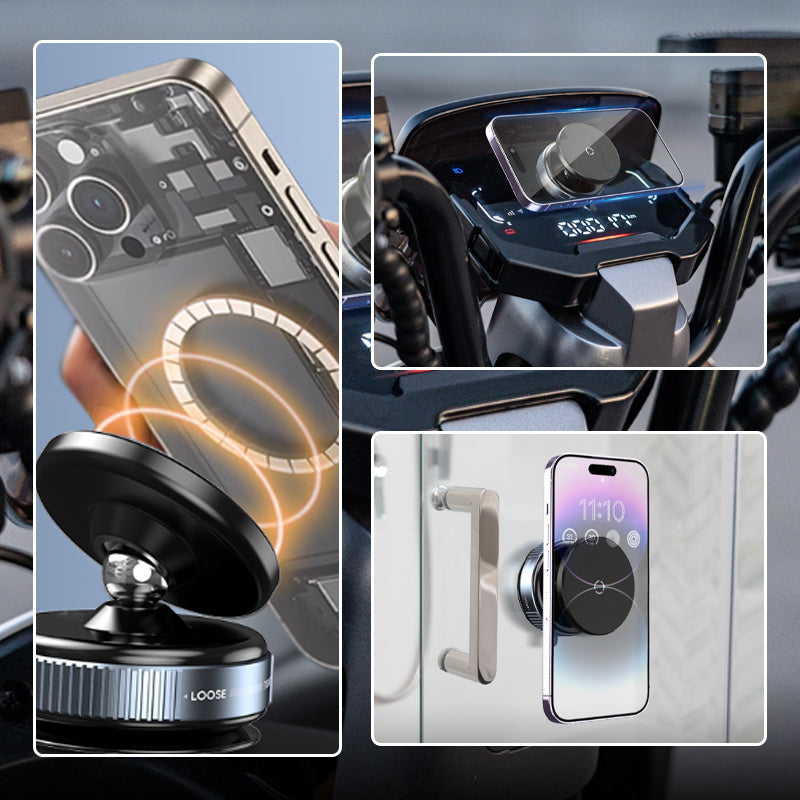360° Rotating Vacuum Suction Magnetic Phone Holder