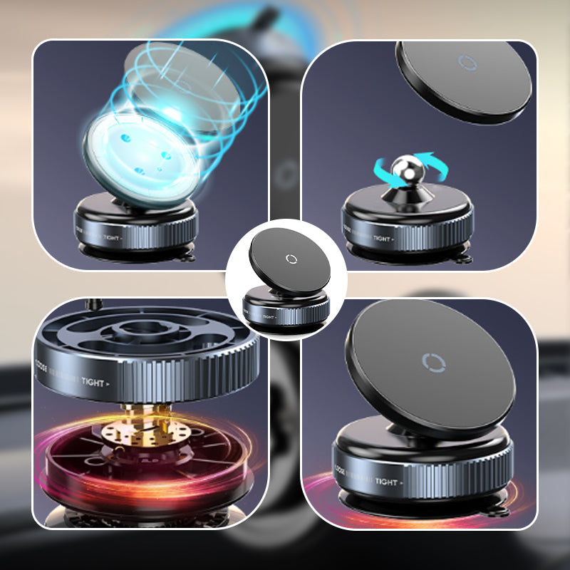 360° Rotating Vacuum Suction Magnetic Phone Holder