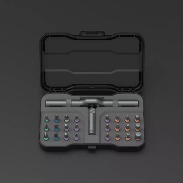 24-in-1 Magnetic Ratcheting Screwdriver Set with T-Bar Handle