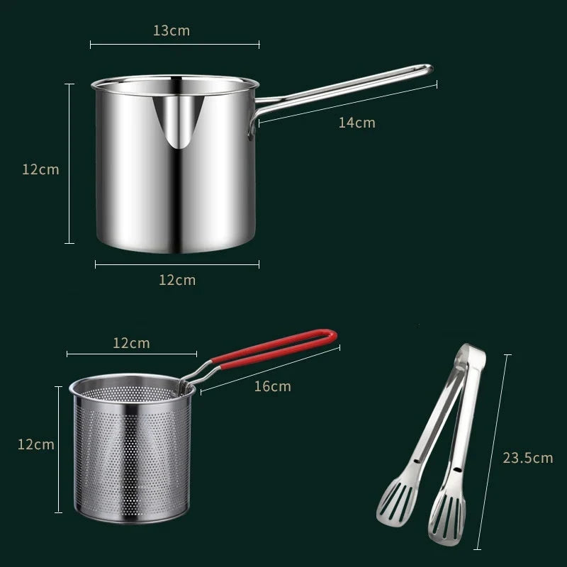 304 Stainless Steel Multifunctional Fryer Pot