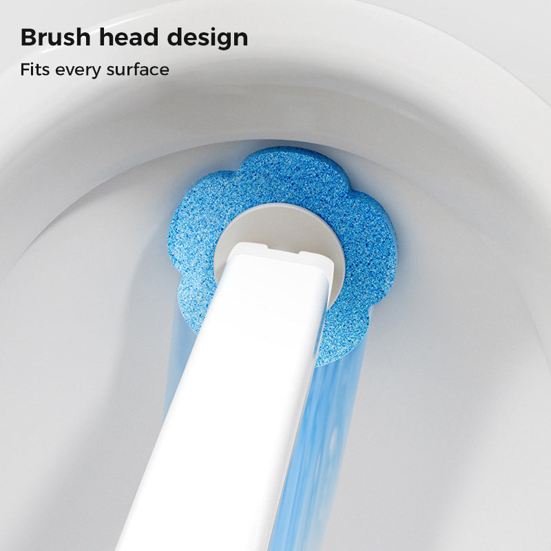 Disposable Toilet Cleaning System with 36 Sponge Heads and Storage Caddy