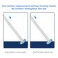 Disposable Toilet Cleaning System with 36 Sponge Heads and Storage Caddy