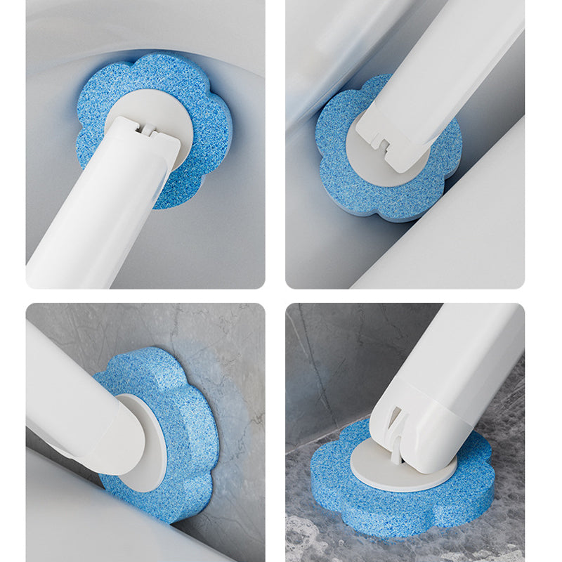 Disposable Toilet Cleaning System with 36 Sponge Heads and Storage Caddy