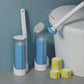 Disposable Toilet Cleaning System with 36 Sponge Heads and Storage Caddy