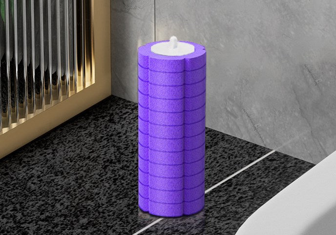 Disposable Toilet Cleaning System with 36 Sponge Heads and Storage Caddy
