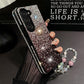 Sparkling Gradient Rhinestone Phone Case with Wrist Strap for Galaxy Z Fold Series