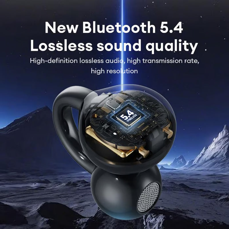 Bluetooth Clip-On Earphones with Wireless Music Streaming