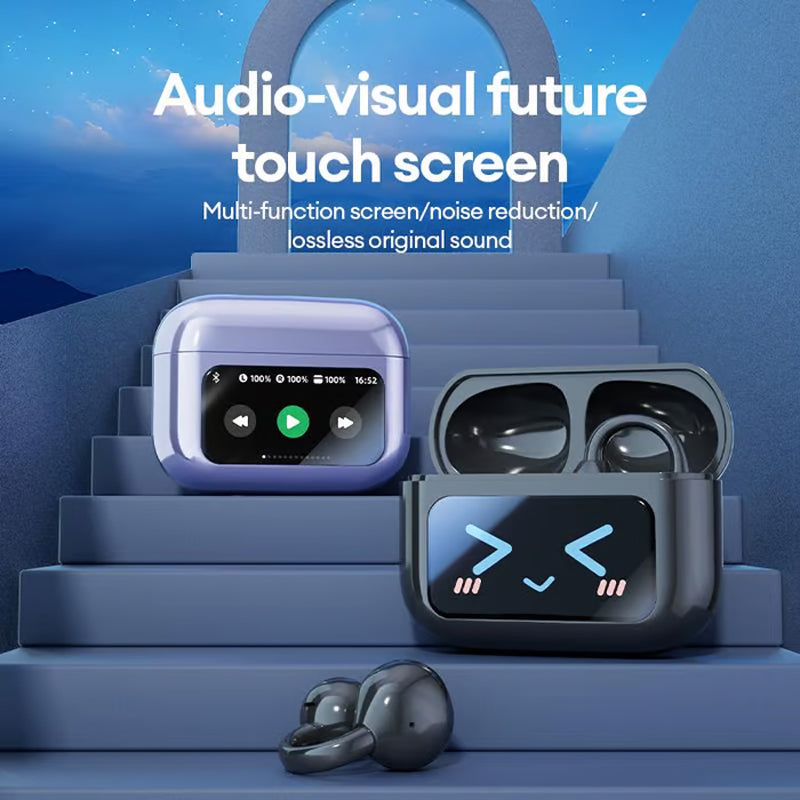 Bluetooth Clip-On Earphones with Wireless Music Streaming