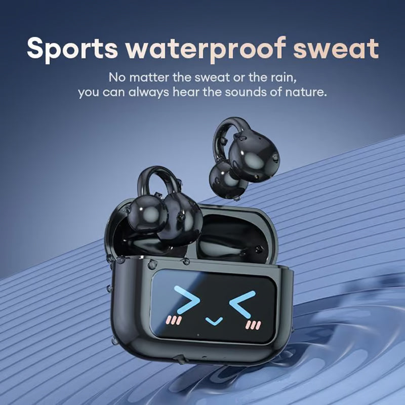 Bluetooth Clip-On Earphones with Wireless Music Streaming