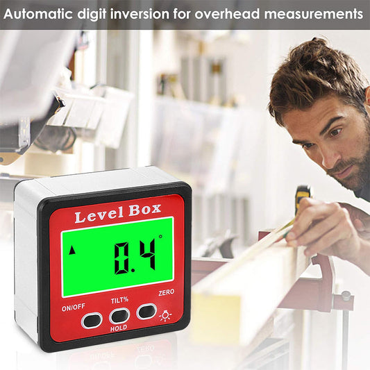 3-in-1 Digital Inclinometer Angle Finder Gauge